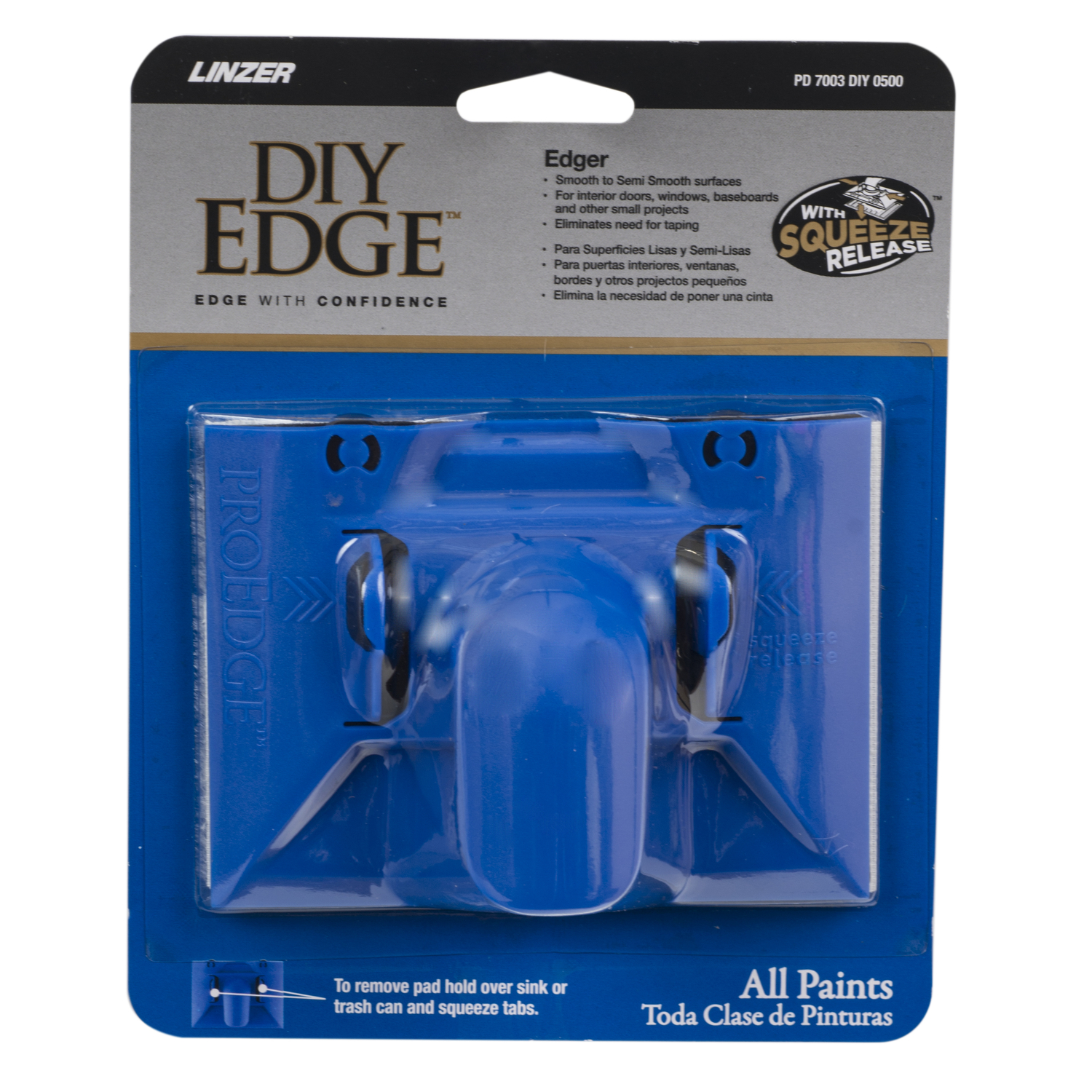 5 In. Diy Edge Wheeled Paint Edger Tool With Threaded Handle