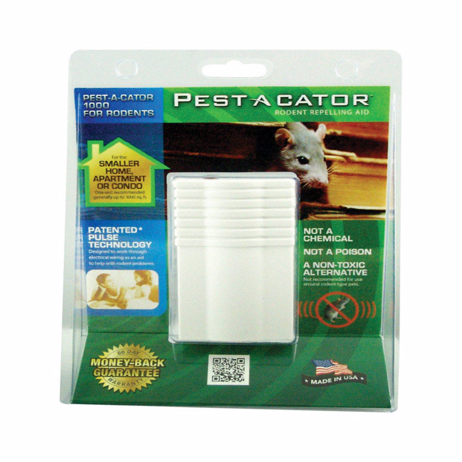 Pest A Cator Ultrasonic 1000 Sq. Ft. Coverage 110V Electronic Pest Repellent