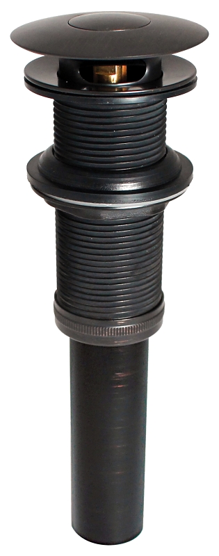 Keeney 1-1/4 In. Bronze Finished Brass Push Button Universal Bathroom Sink Drain Stopper