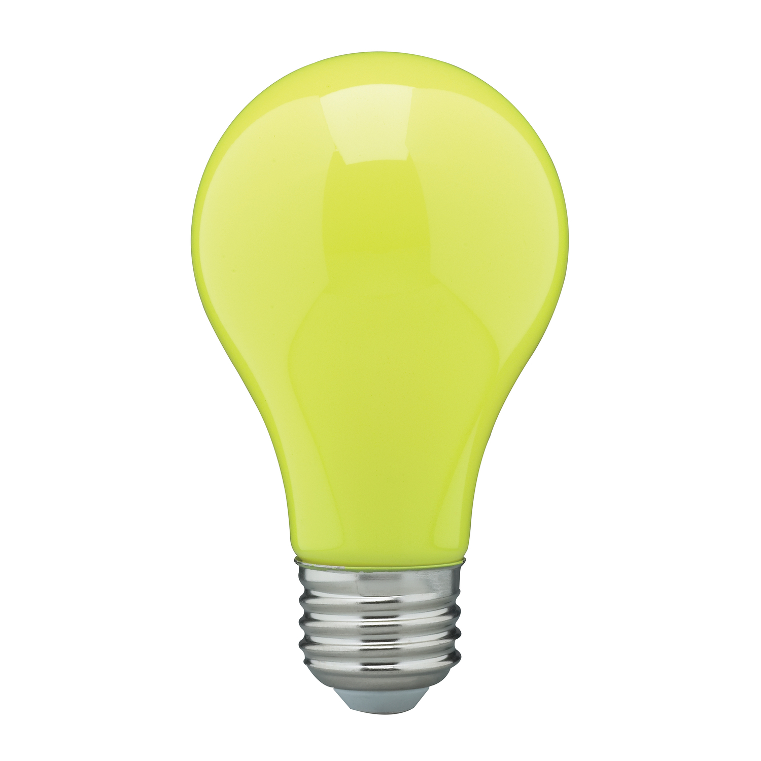 Satco 60W Equivalent Yellow A19 Medium LED Bug Light Bulb