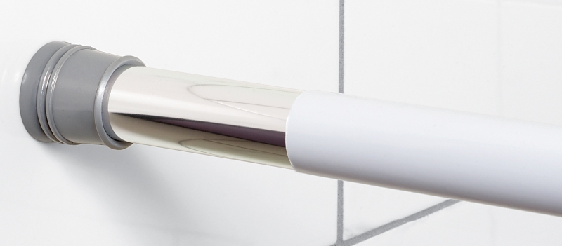 Shower Rod Cover, White, 60-In.