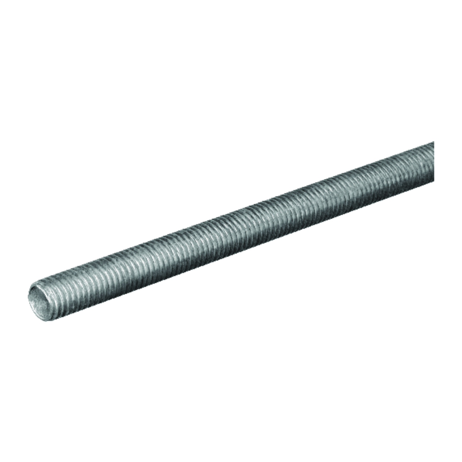 Threaded Steel Rod, Zinc Plated, 18 TPI, 5/16 x 12 In.