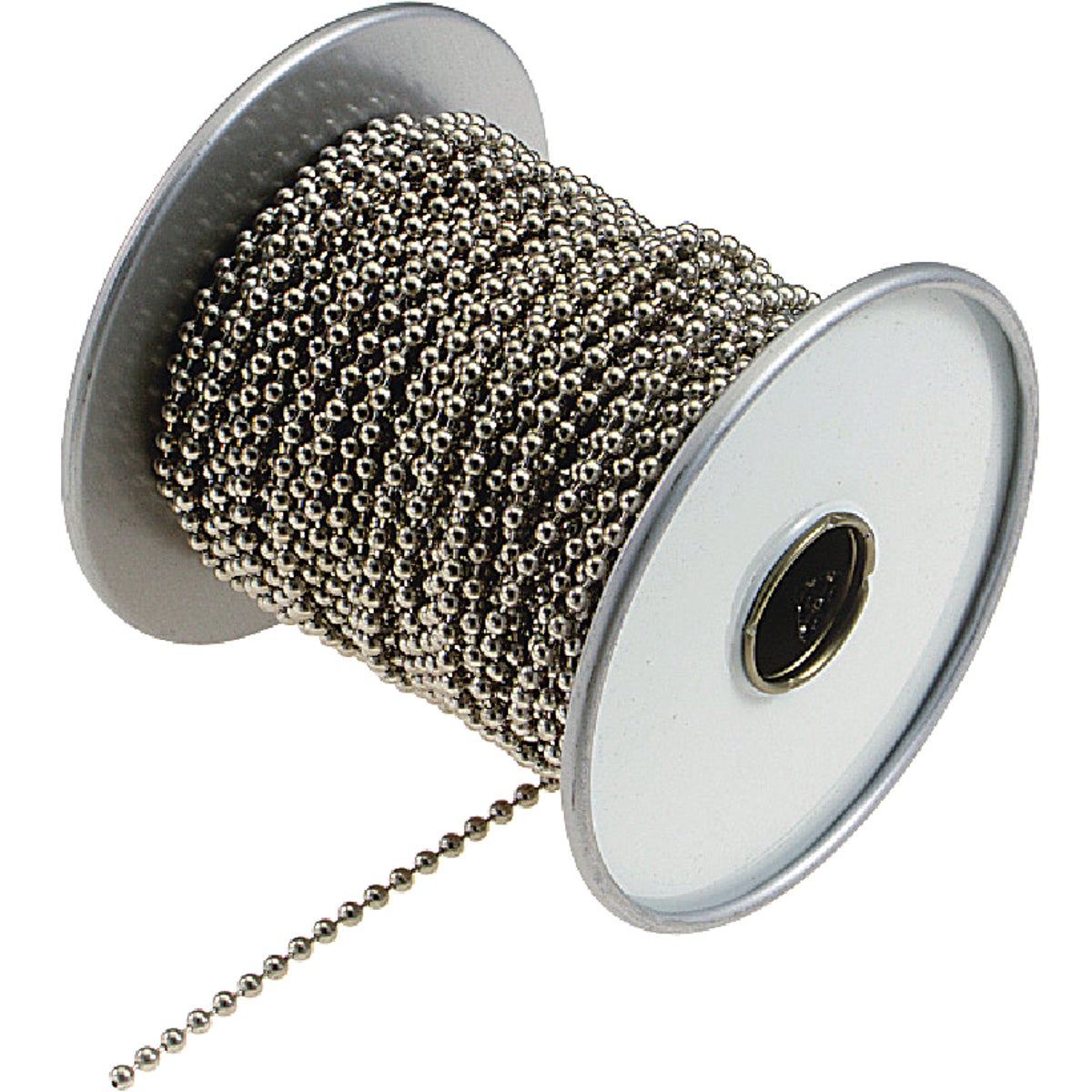 #10 100 Ft. Nickel Finished Brass Ball Chain - Versatile Applications