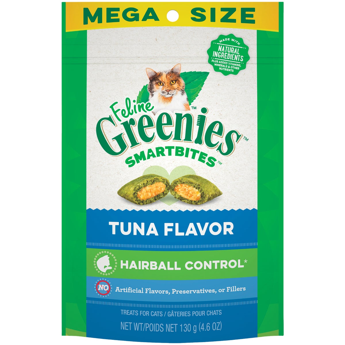 Smartbites Tuna Flavor Hairball Control Cat Treats 4.6 Oz.