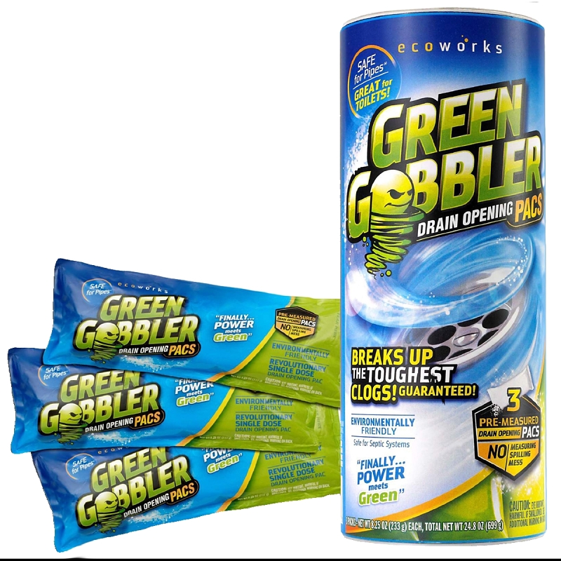 Green Gobbler 6.53 Oz. Granular Pac Drain Opener (3-Pack)