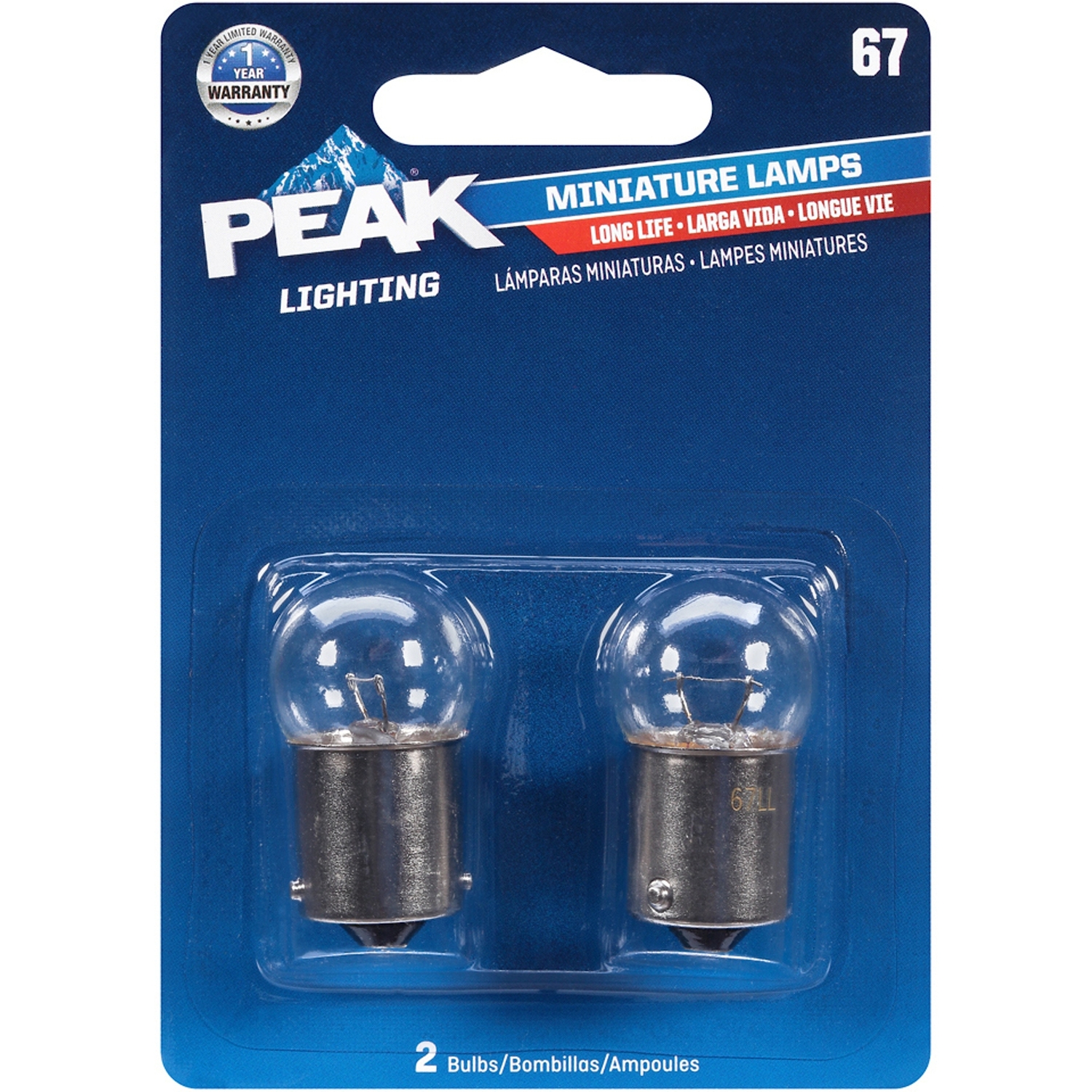 PEAK 67 13.5V Mini Incandescent Automotive Bulb (2-Pack)