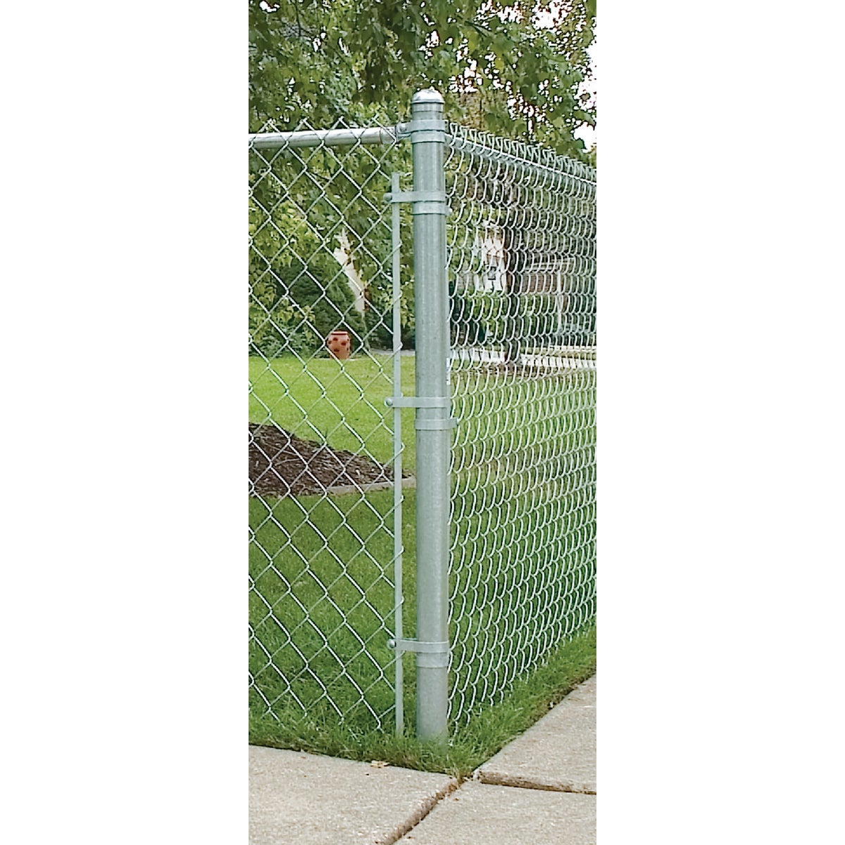 6 Ft. L X 2-3/8 In. Dia. 18 Ga. Chain Link Fence Terminal Post