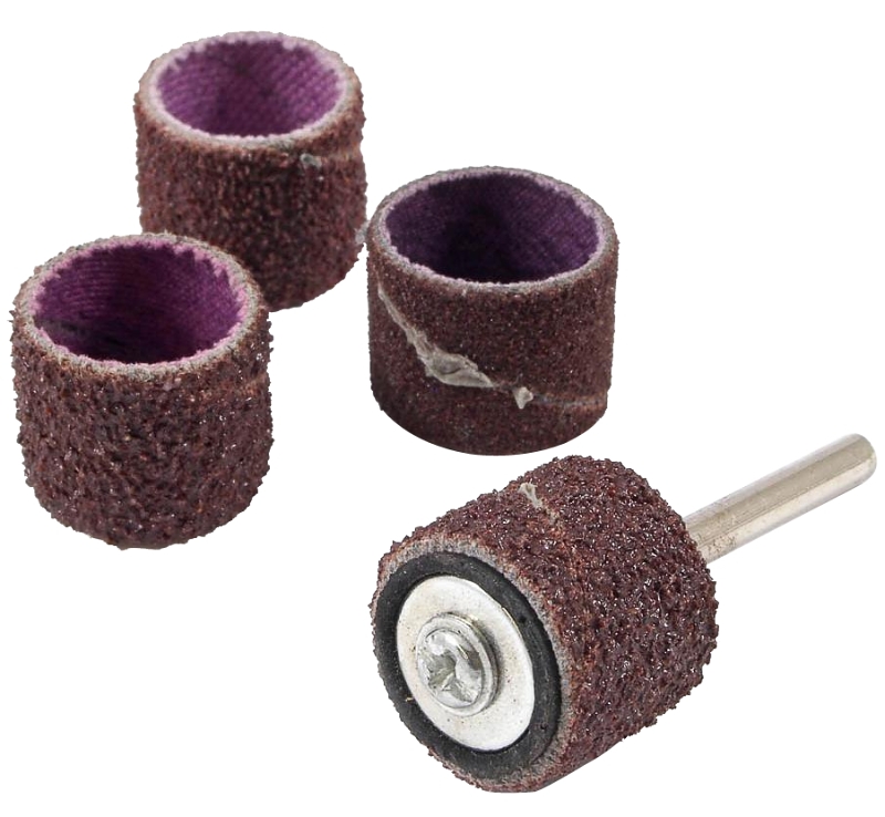 60217 5-piece Drum Sander Kit With 1/8-inch Mandrel And Sanding Sleeves