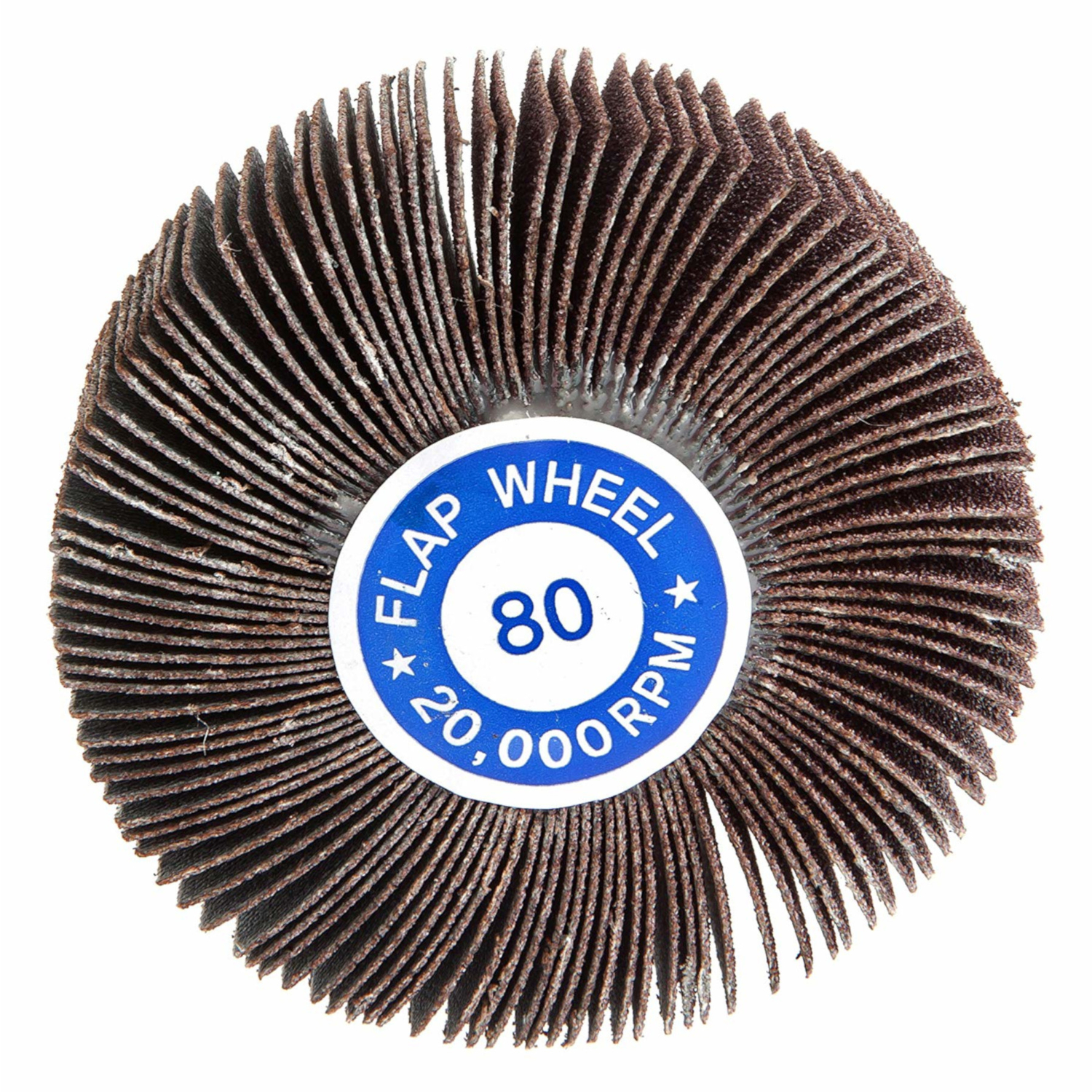 3 In. X 1/4 In. 60 Grit Aluminum Oxide Mounted Flap Sanding Wheel