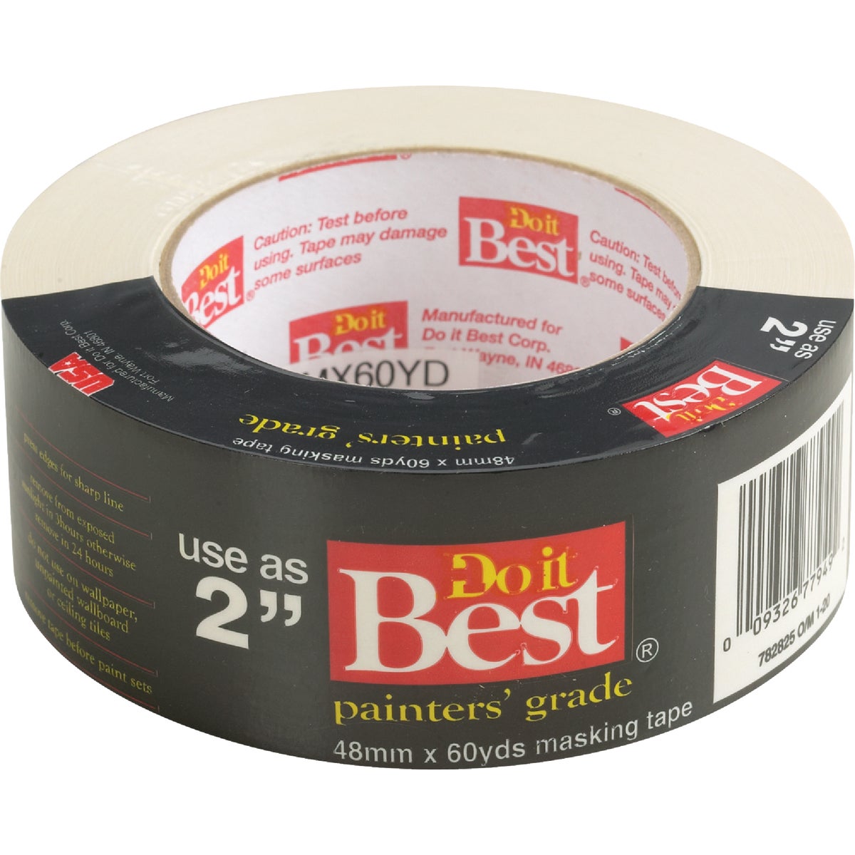 1.88 In. X 60 Yd. Painters Grade Masking Tape For Professional Use