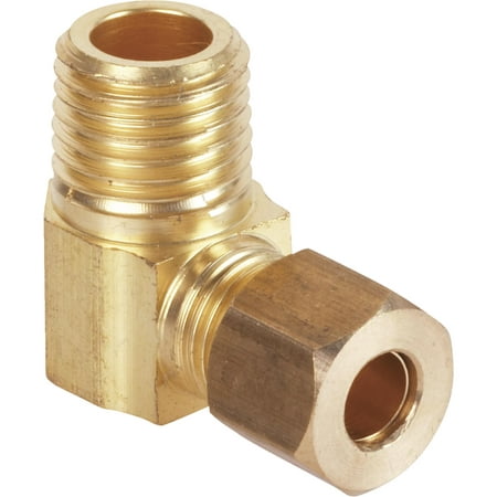 1/4 In. X 1/4 In. Male 90 Degree Low Lead Compression Brass Elbow