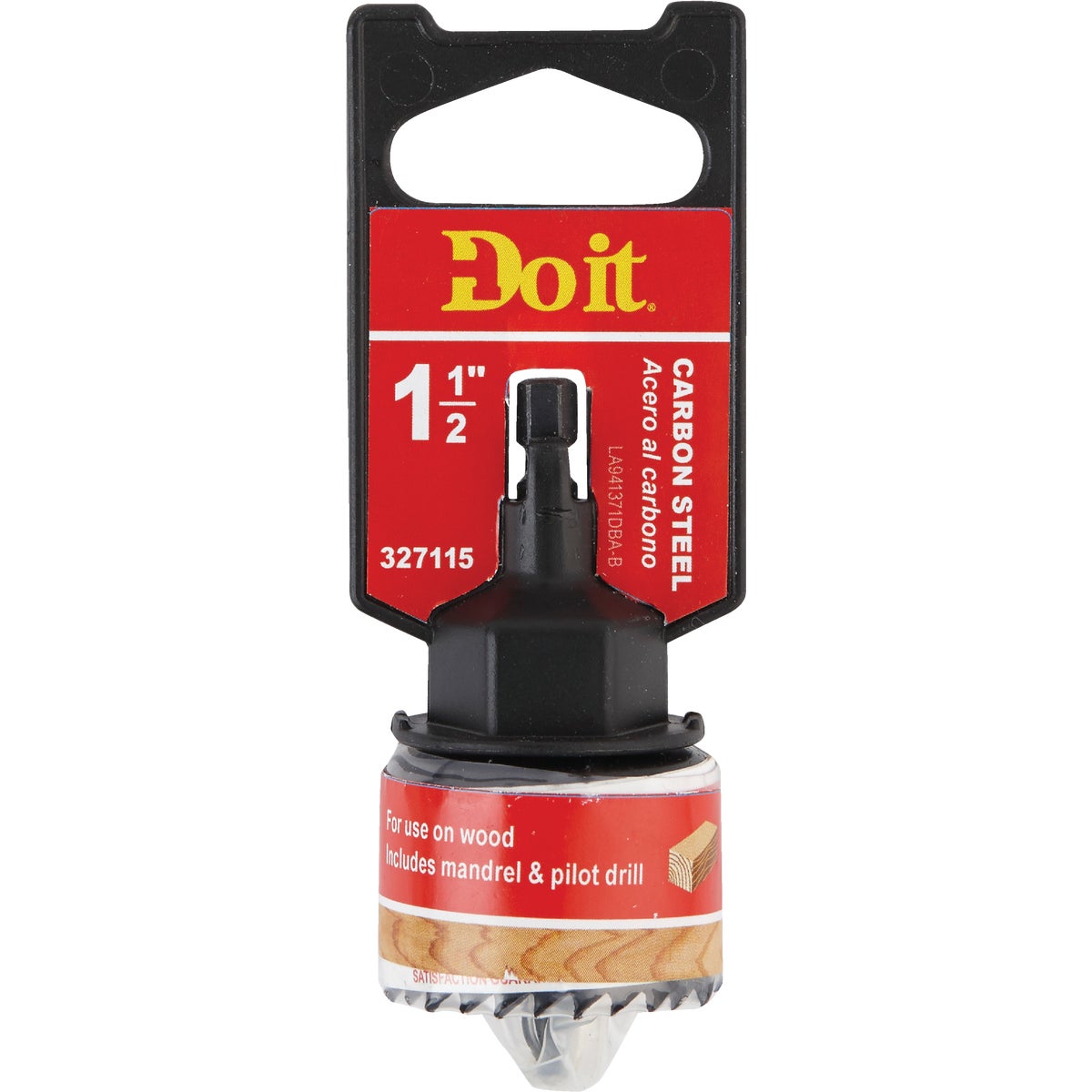 1-1/2 Inch Carbon Steel Hole Saw With Mandrel - Model 941371db