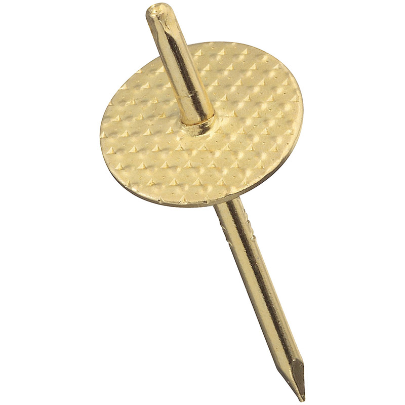 National Hardware Brass-Plated Steel 25 lb. 5 pk Picture Hanger