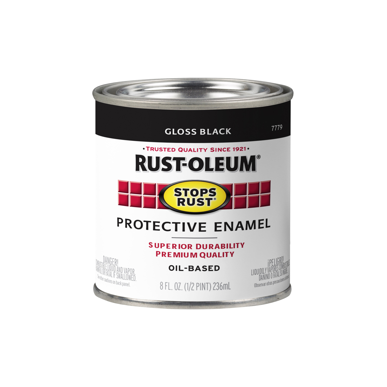 Stops Rust 1/2-Pint Gloss Black Enamel