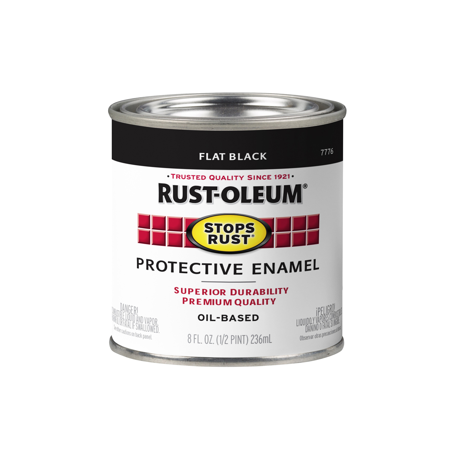 Stops Rust 1/2-Pint Flat Black Enamel