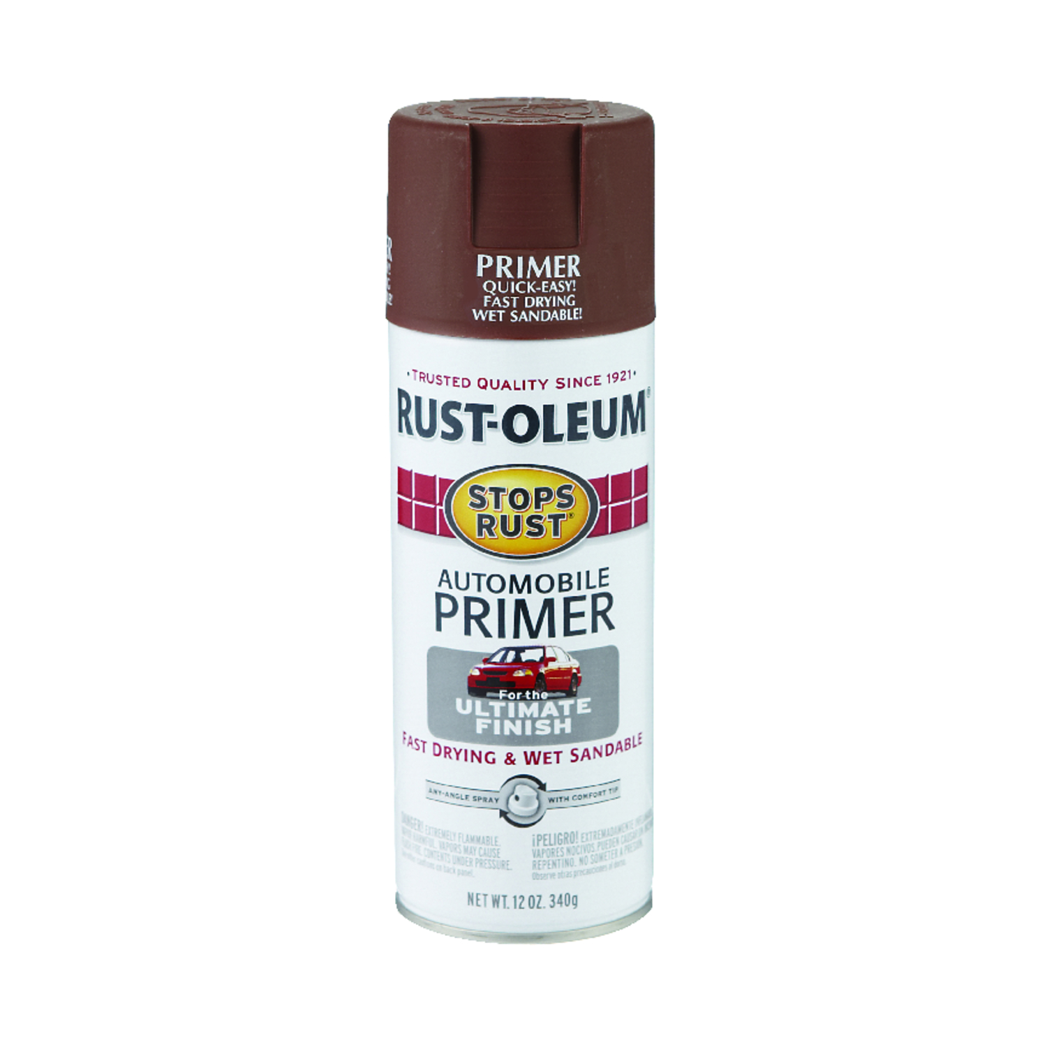 Stops Rust Automotive Primer, Red, 12-oz.