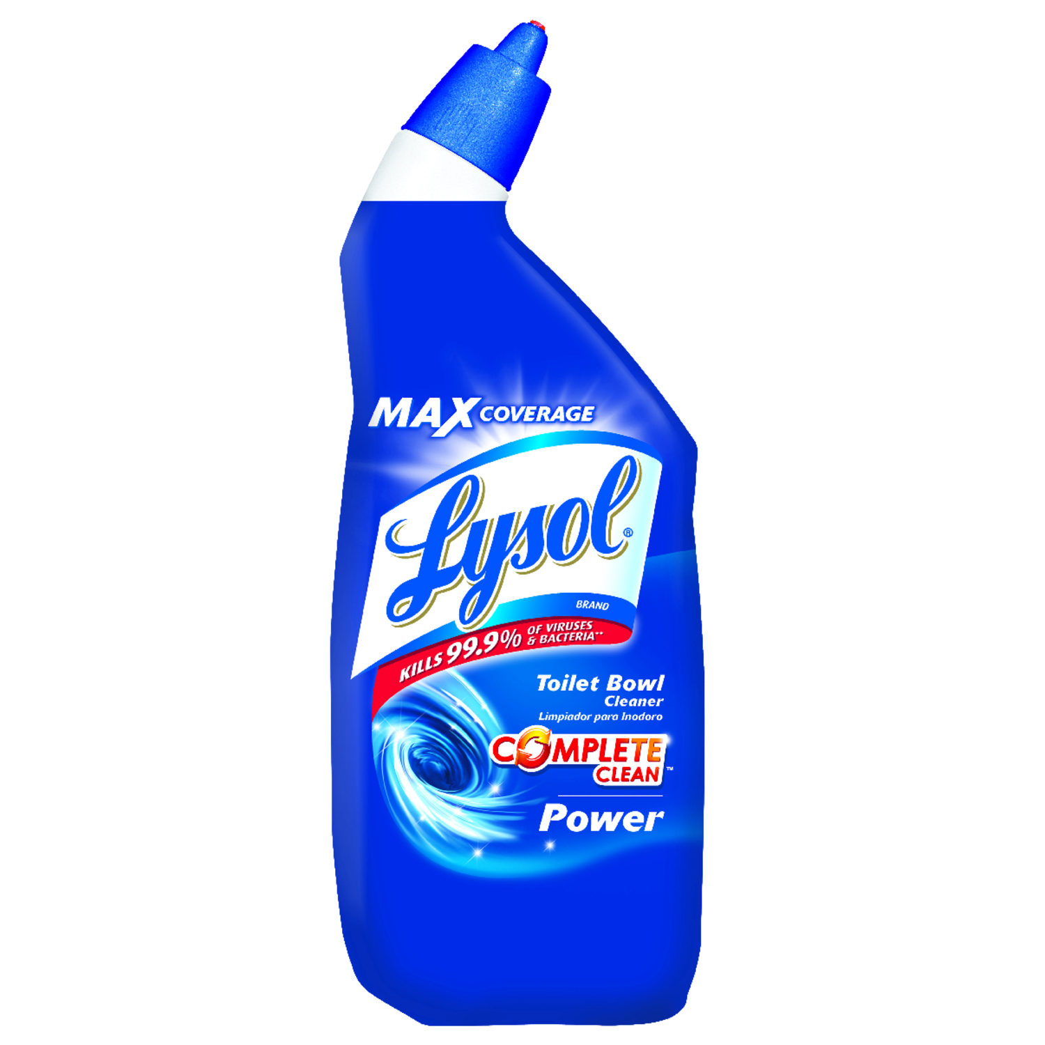 Max Coverage 24 Oz. Toilet Bowl Cleaner - Disinfecting Gel With Directional Nozzle