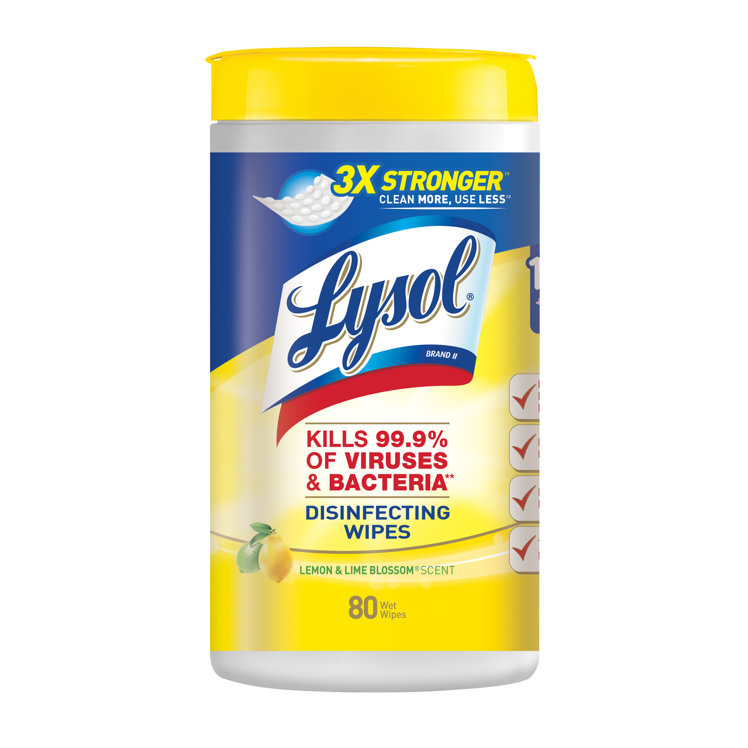 Lysol Lemon & Lime Blossom Disinfecting Wipes (80-Count)