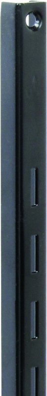 Series 180 Shelf Standard, Ebony Black Steel, 3-Ft.