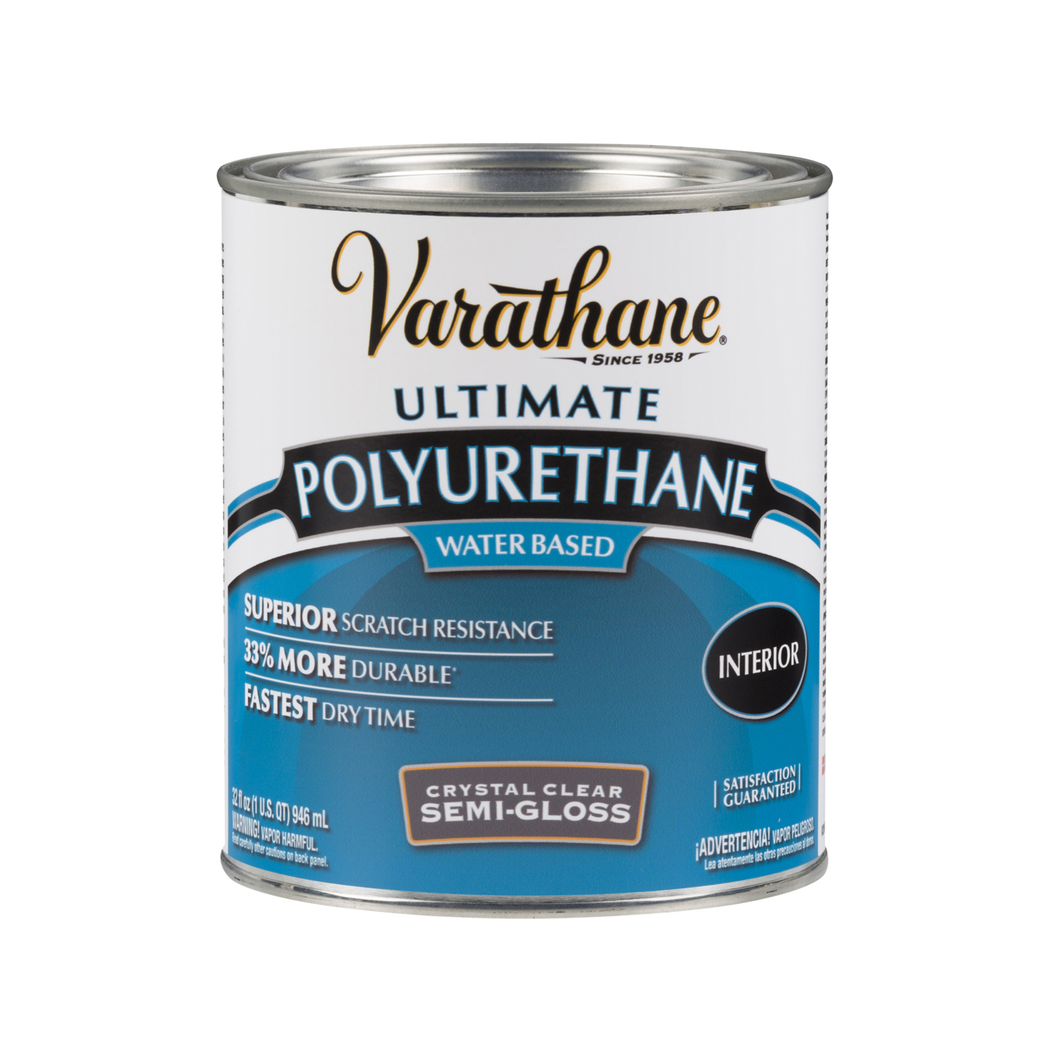 Semi-Gloss Interior Diamond Polyurethane, Qt.