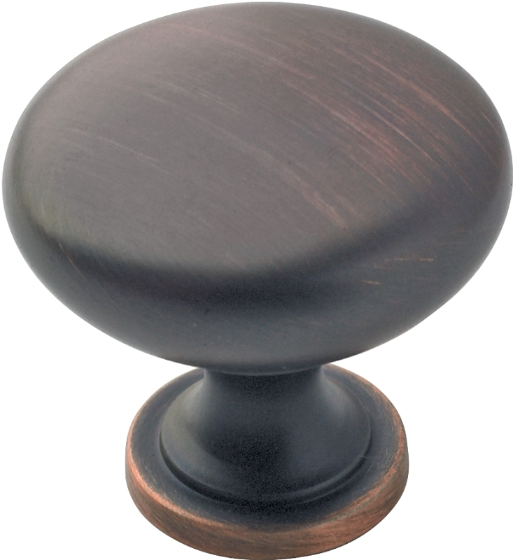 Amerock Edona 1.25 In. Dia. Round Oil Rubbed Bronze Cabinet Knob