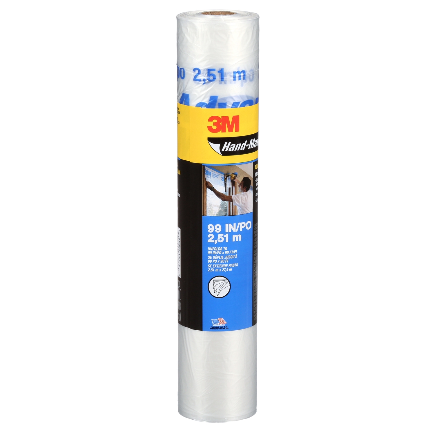 3M Hand-Masker 99 In. x 90 Ft. x 0.35 Mil. Advanced Masking Film