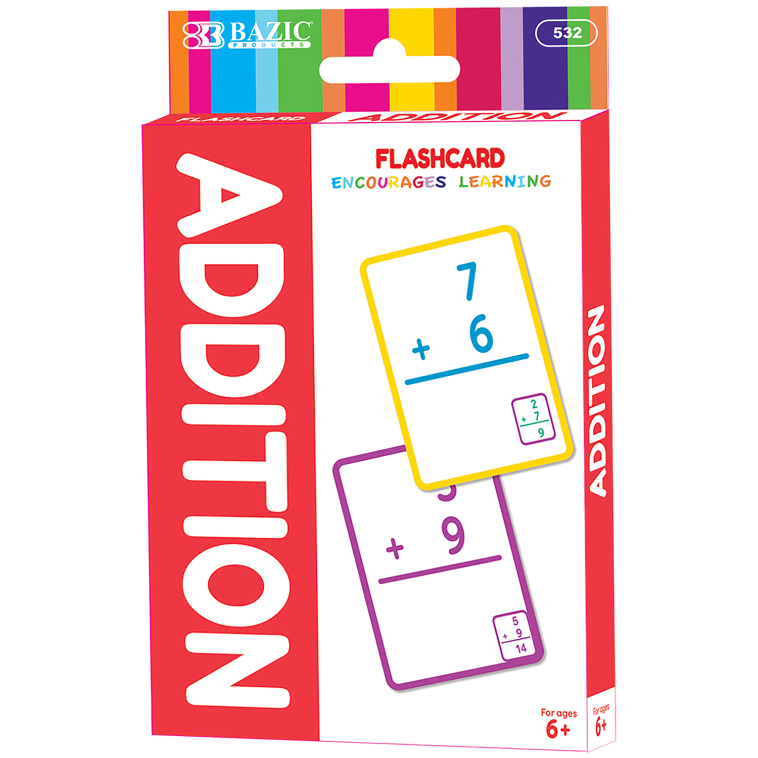 Bangkit Usa Inc 532-24 Addition Flash Cards 36 Count