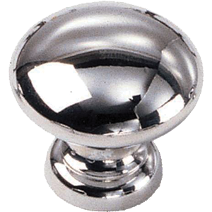 Laurey 40726 Brass/Chrome Knobs 1 3/8 Inch Diameter Mushroom Knob