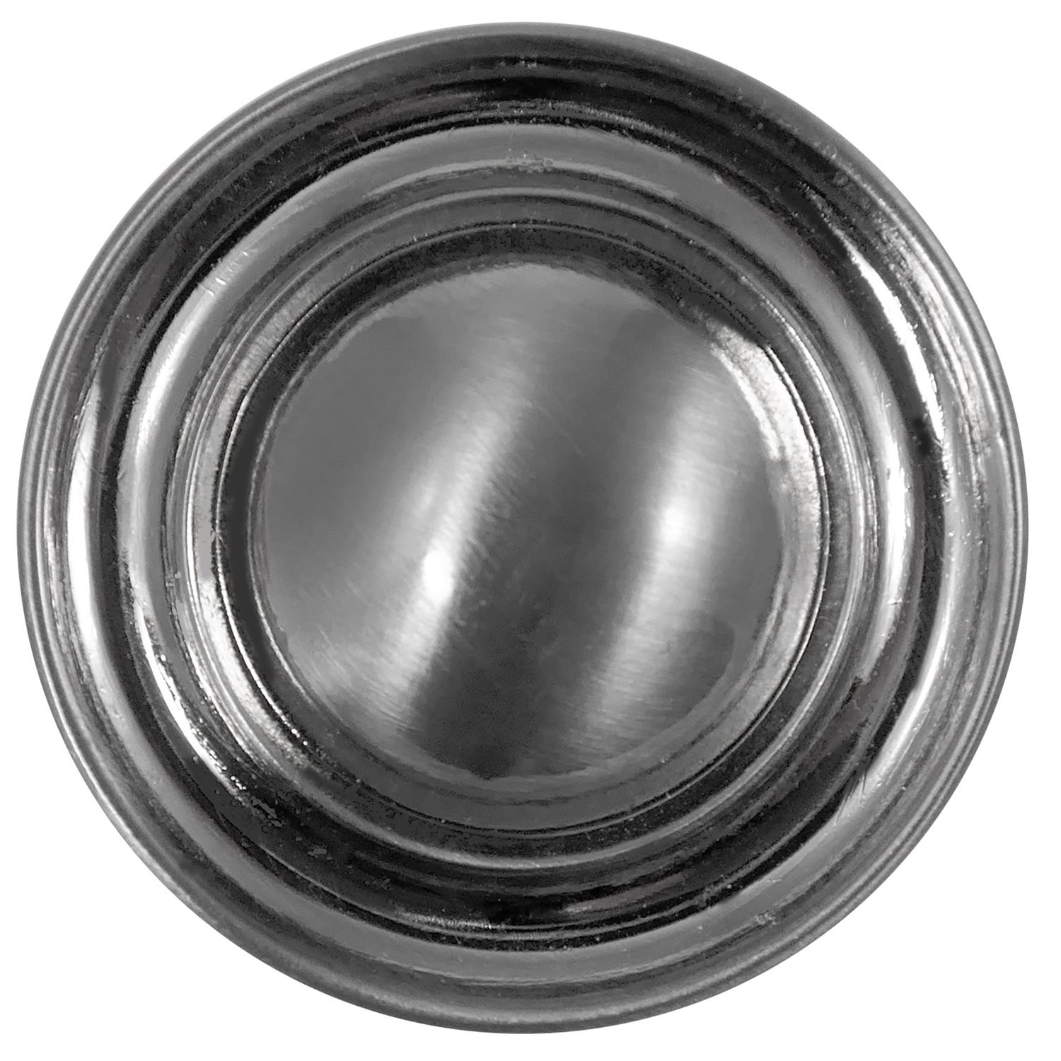 Laurey  Co. 75739 Round Knob-1-3/8" SATIN CHROME KNOB