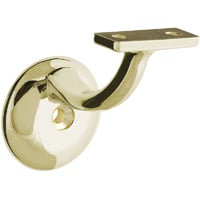 N825729 Single Hole Handrail Bracket In Polished Brass Finish