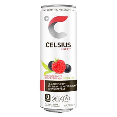 146613 Sparkling Peach Mango Green Tea Energy Drink - 12 oz.