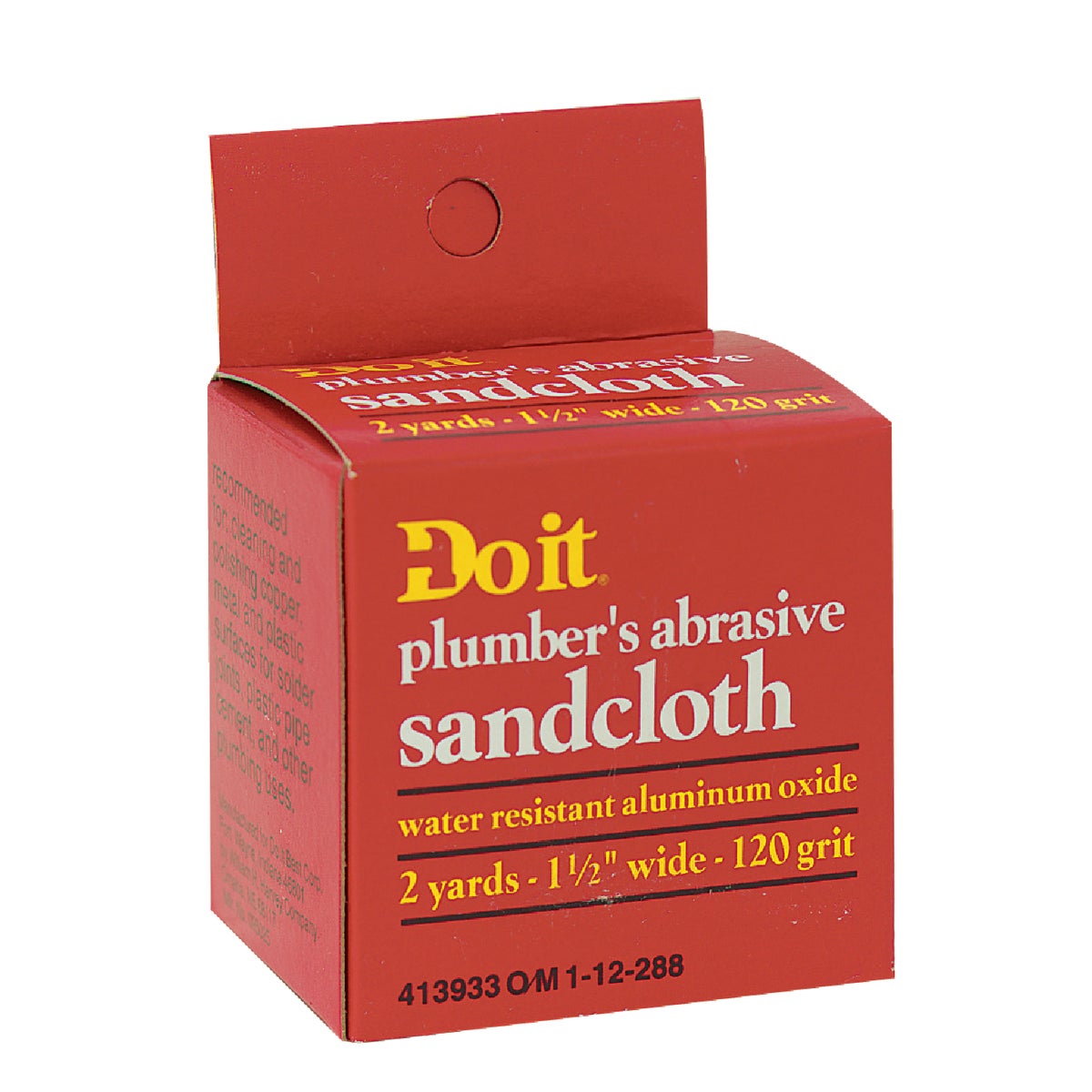 1-1/2 In. X 2 Yd. 120-grit Plumber's Abrasive Sand Cloth
