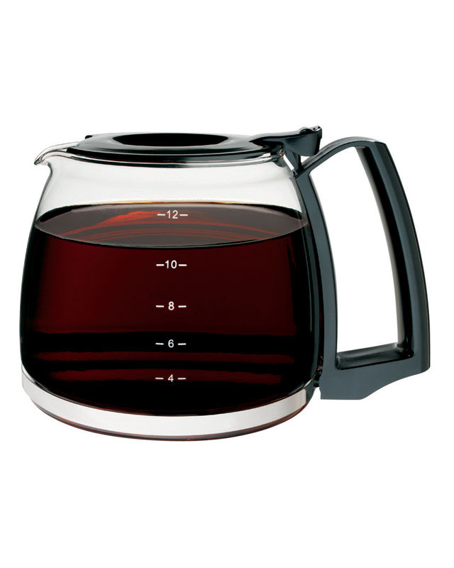 88185 Black Glass Replacement Carafe - 12 Cup Capacity