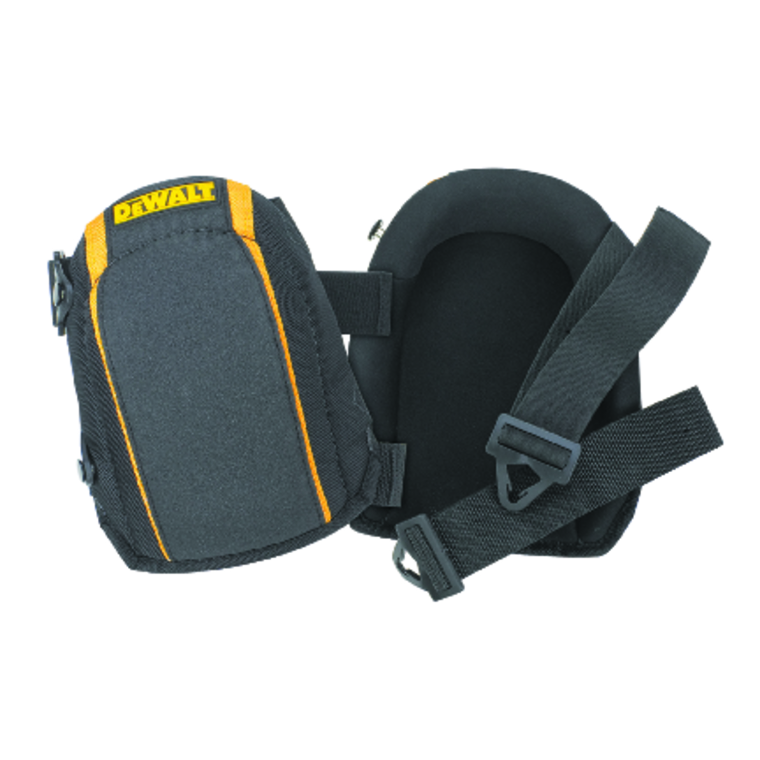 Heavy-duty 7 In. L X 4.25 In. W Foam Knee Pads - Adjustable, Black