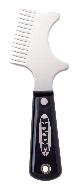 Brush Comb, Black/Silver