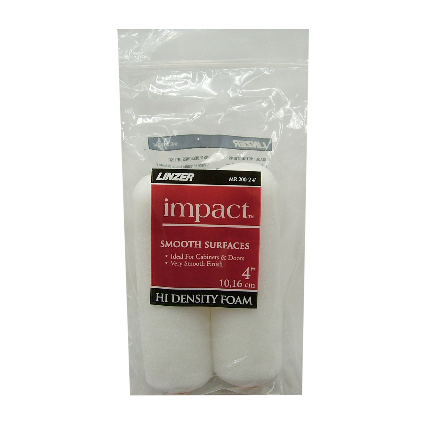 Linzer Inpact 4 In. x 3/8 In. Foam Roller Cover (2-Pack)