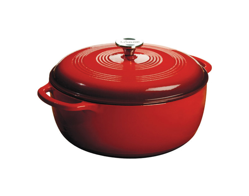 7.5 Qt. Enameled Cast Iron Dutch Oven, Red - Model Ec7d43