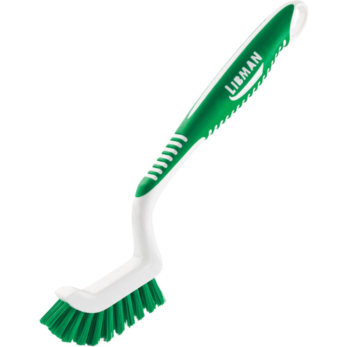 1 In. Black Tile & Grout Brush With Ergonomic Grip And Hanger Hole