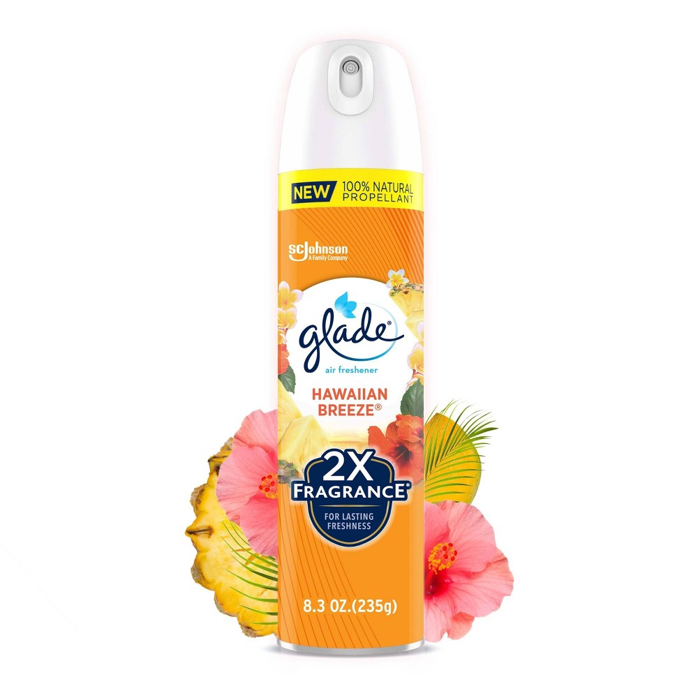 Glade 2X Fragrance 7.3 Oz. Hawaiian Breeze Spray Air Freshener