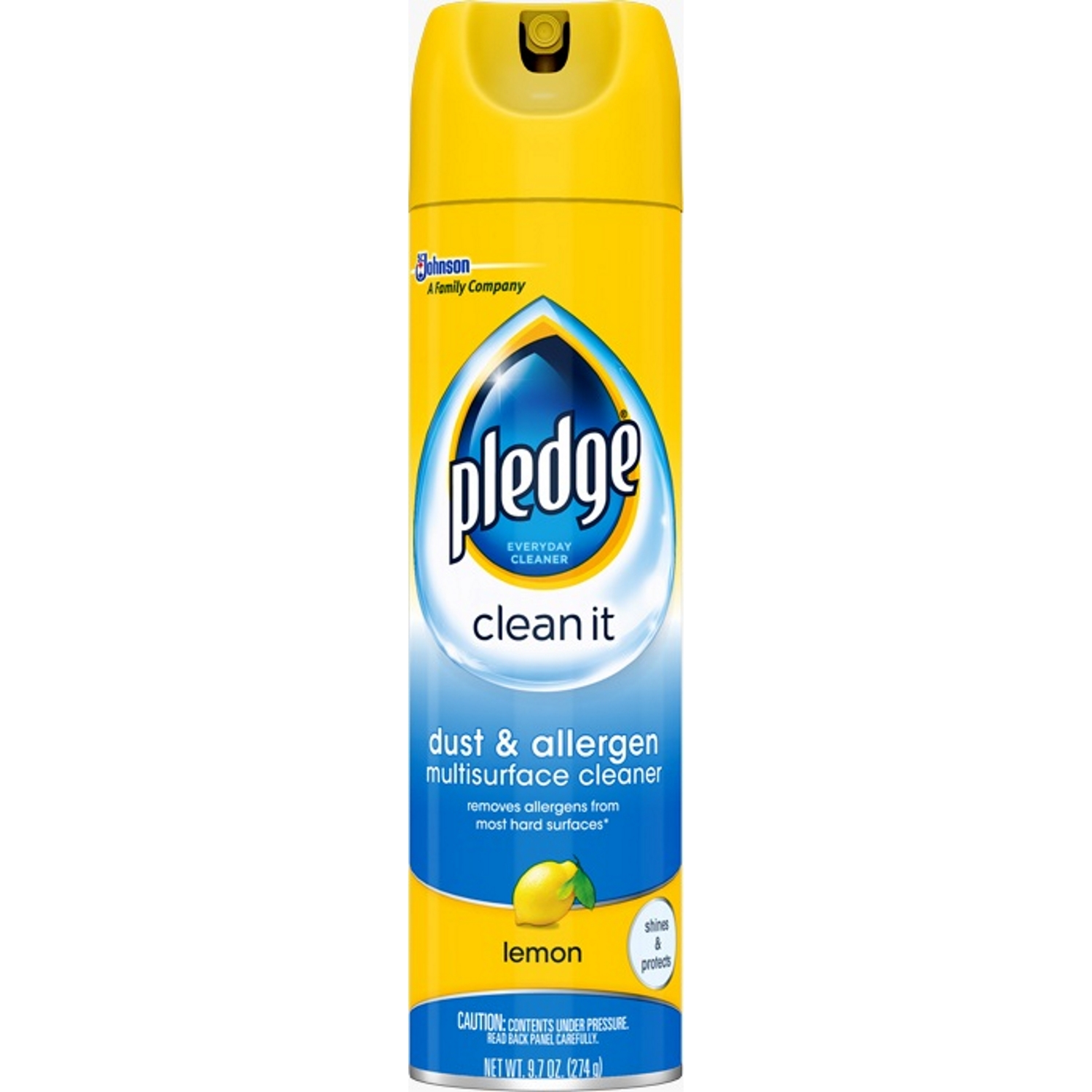 Dust & Allergen Multi-Surface Cleaner, Lemon Scent, 9.7 oz.