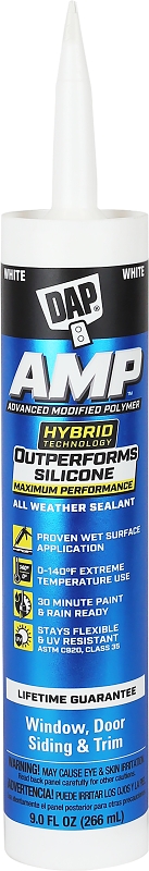 AMP Advanced All-Purpose Sealant, White, 9-oz.