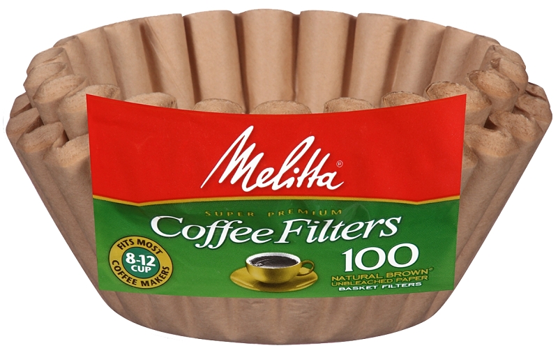 Melitta 8-12 Cup Brown Basket Coffee Filter (100-Pack)