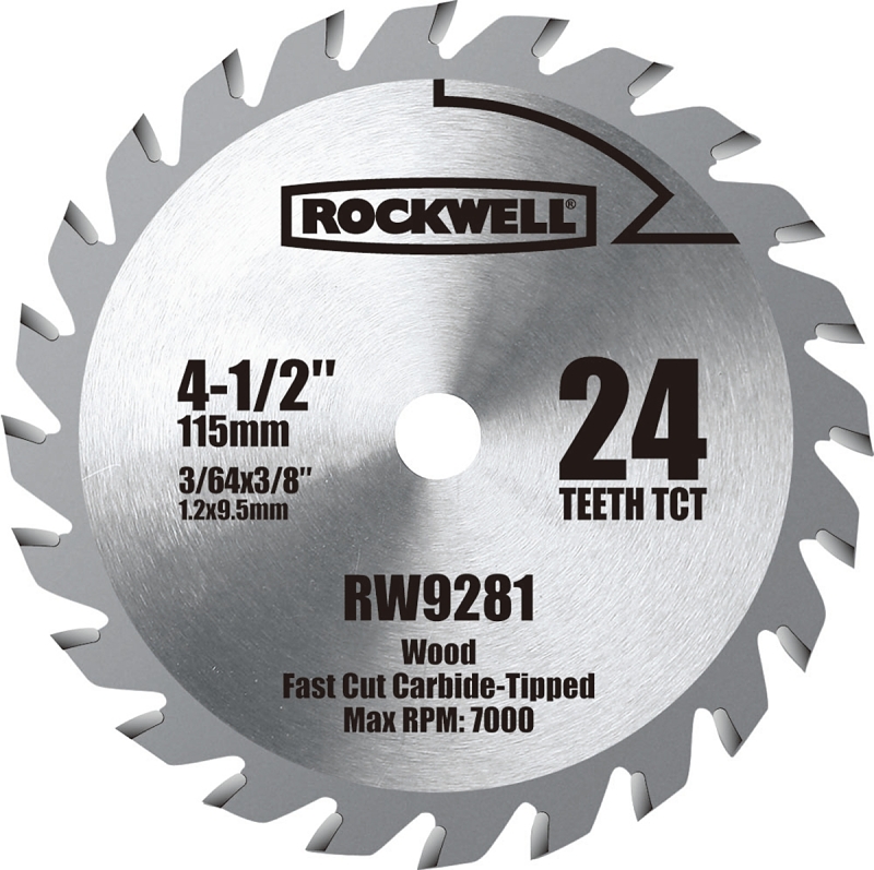4-1/2 In. Versacut Carbide Tipped Circular Saw Blade 24 Teeth