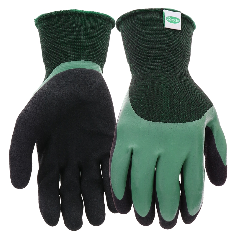 Scotts Yard Care Latex Dipped Gloves, Large