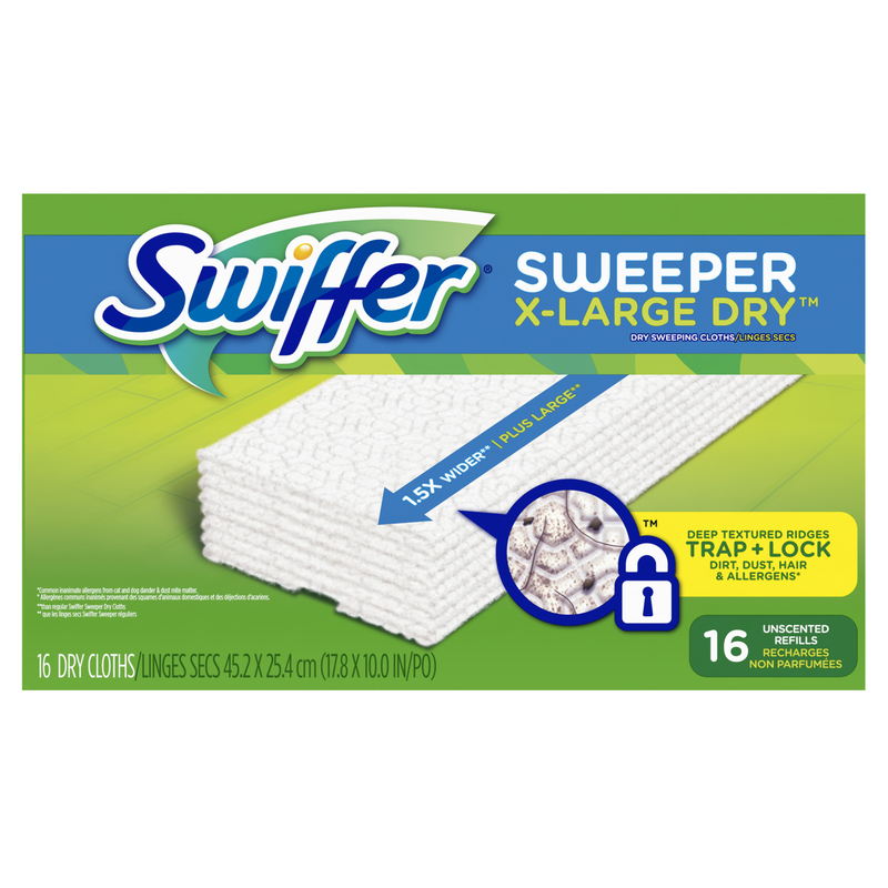 Swiffer Sweeper Professional Dry Cloth Mop Refill (16-Count)