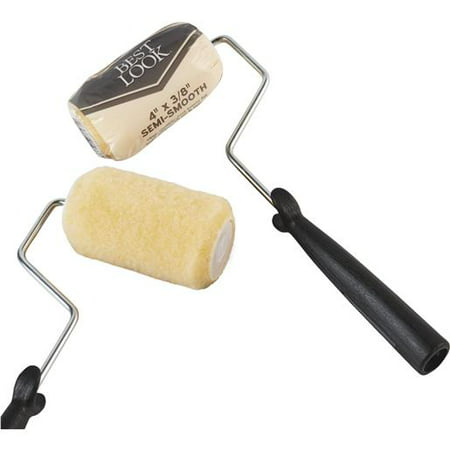 4 In. X 3/8 In. Line Marker Paint Roller With Cover For Semi-smooth Surfaces