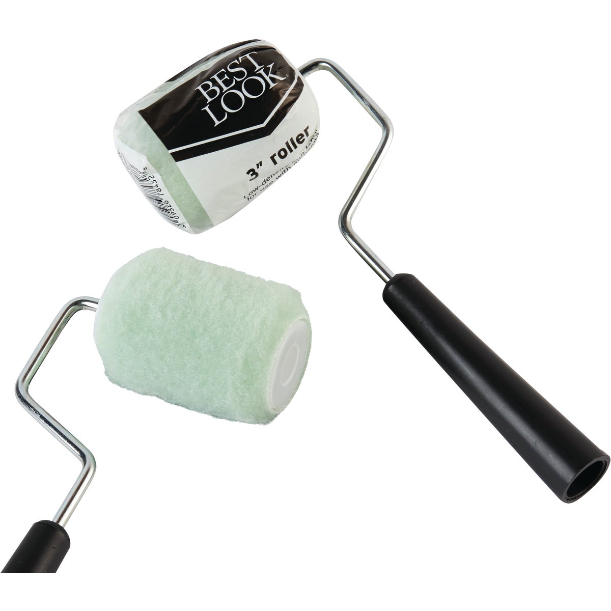 3 In. X 3/8 In. Knit Paint Roller With Frame For Smooth Surfaces