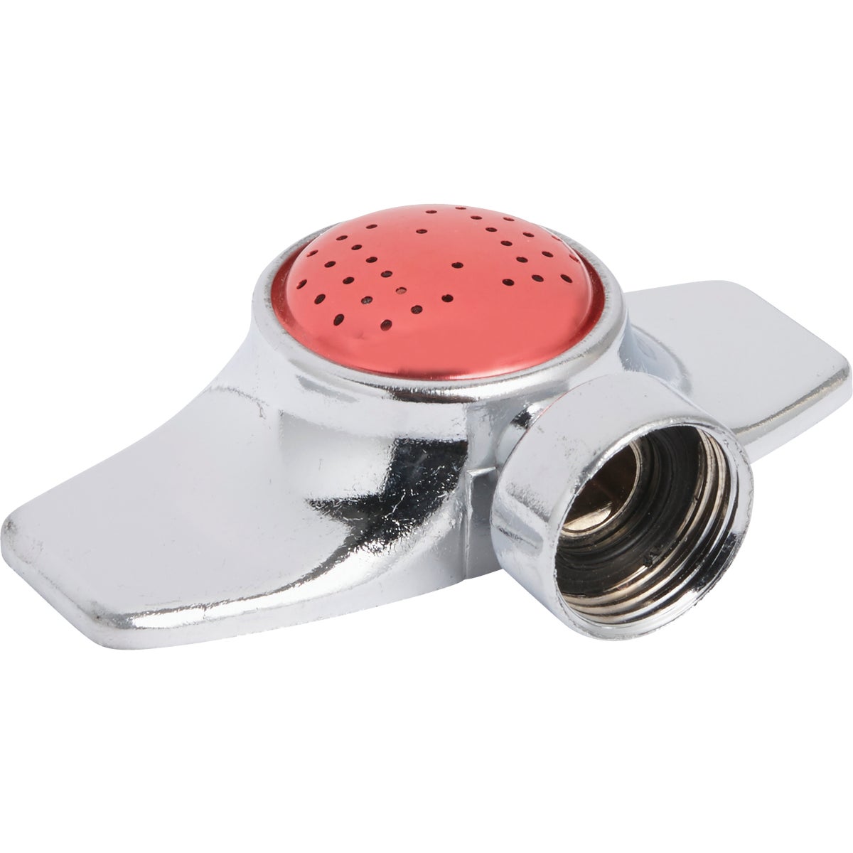 15 Ft. X 30 Ft. Metal Spot Stationary Sprinkler, Metallic & Pink