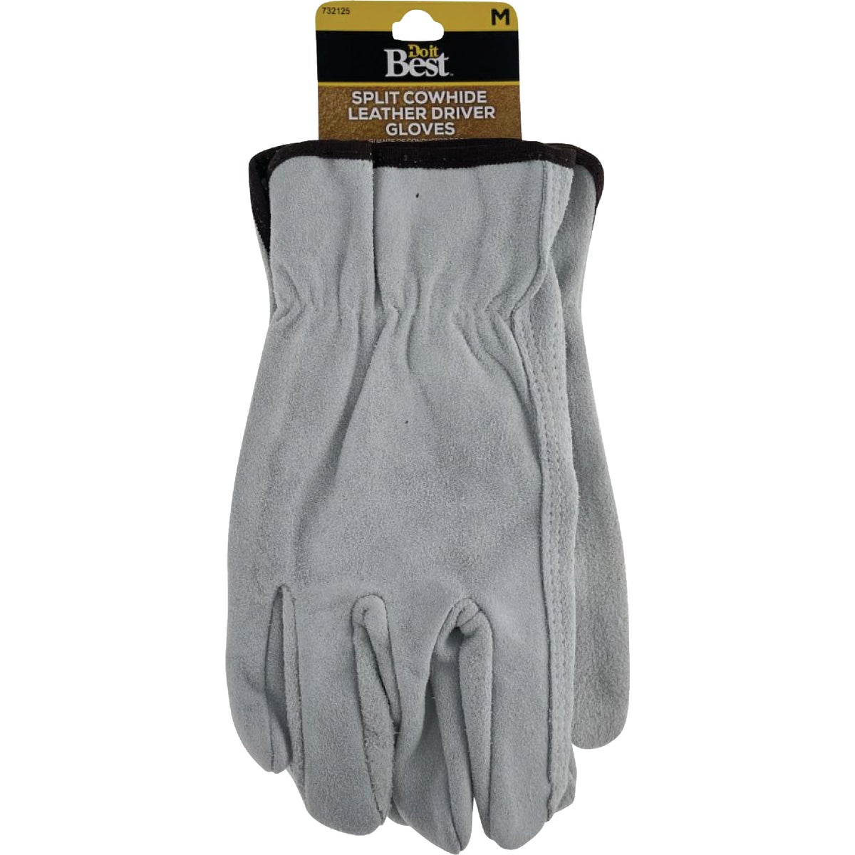 Men's Large Brushed Suede Leather Work Glove - Durable & Comfortable