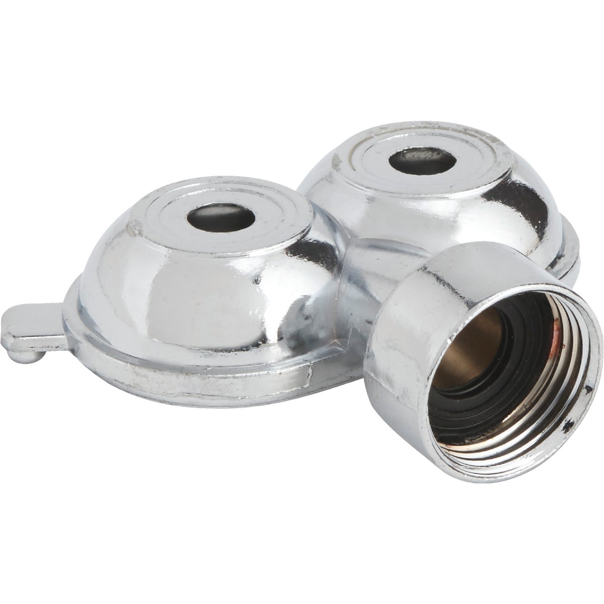 Metal 30 Feet Diameter Twin Spot Stationary Sprinkler, Metallic Finish